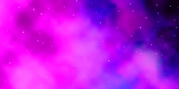 Світло Рожевий Синій Векторне Компонування Яскравими Зірками — стоковий вектор