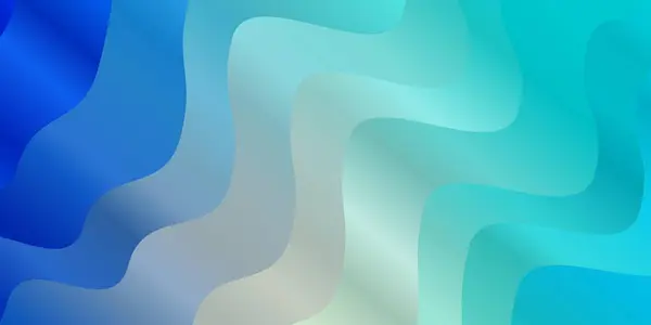 Bleu Clair Texture Vectorielle Jaune Avec Courbes — Image vectorielle