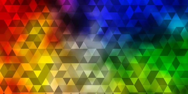 Fond Vectoriel Multicolore Clair Avec Triangles Belle Illustration Avec Des — Image vectorielle