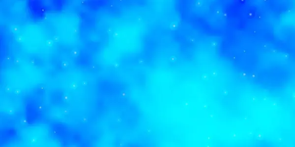 Plantilla Vectorial Light Blue Con Estrellas Neón — Vector de stock