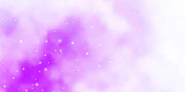 Світло Фіолетовий Векторний Фон Барвистими Зірками — стоковий вектор