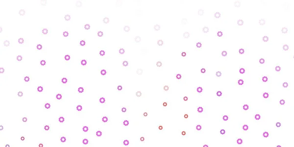 Ljusrosa Rött Vektormönster Med Kulor Modern Abstrakt Illustration Med Färgglada — Stock vektor