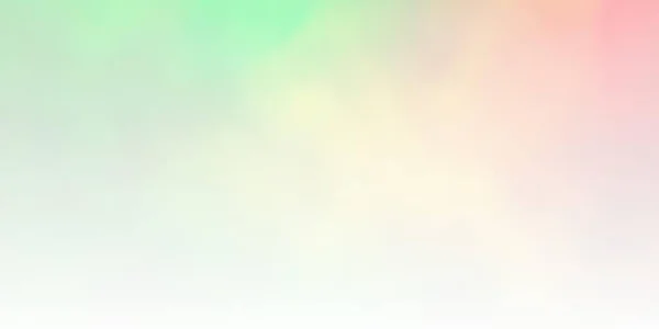 Темний Зелений Жовтий Векторний Макет Хмарним Ландшафтом — стоковий вектор