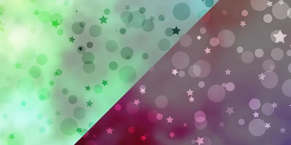 Textura Vectorial Con Círculos Estrellas — Vector de stock