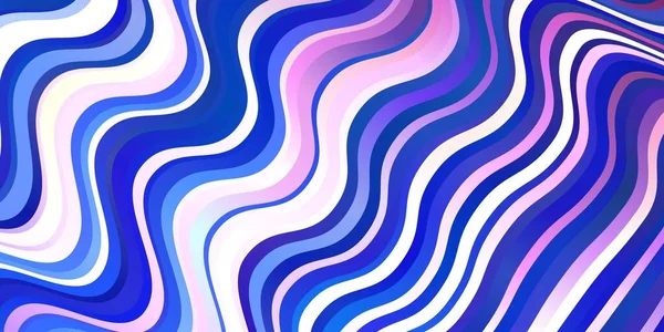 Modèle Vectoriel Rose Clair Bleu Avec Des Courbes Illustration Dans — Image vectorielle