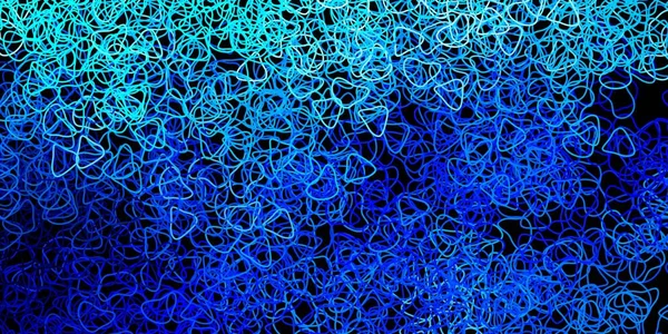 Темно Синий Векторный Фон Хаотичными Формами Современная Абстрактная Иллюстрация Градиентными — стоковый вектор