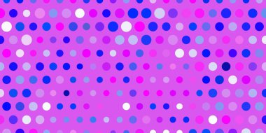 Açık pembe, baloncuklu mavi vektör arkaplan. Basit gradyan arkaplandaki soyut renkli diskler. Broşürler, broşürler için desen.