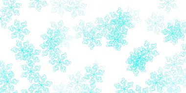 Açık yeşil vektör arkaplanını çiçeklerle karalıyor. Sıradan arka planda çiçekler olan basit bir tasarım. İşiniz için en iyi tasarım.