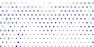 Lekeli açık mavi vektör arkaplan. Renkli damlaları olan soyut parlak bir illüstrasyon. Web siteleri için desen.