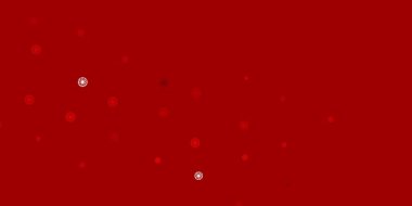 Dairesel şekilli açık kırmızı vektör düzeni. Parlak renkli ve soyut küreler içeren bir resim. Reklamlarınız için tasarım.