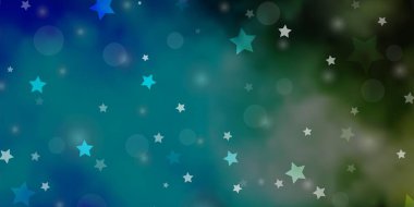 Daireli koyu mavi vektör dokusu, yıldızlar.