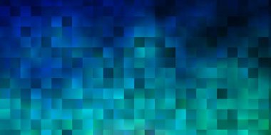 Açık mavi, dikdörtgenli yeşil vektör arkaplan. Gradyan dikdörtgenleri ve kareleri olan renkli çizimler. İniş sayfası için modern şablon.