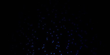 Küçük ve büyük yıldızlı koyu mavi vektör arkaplanı.