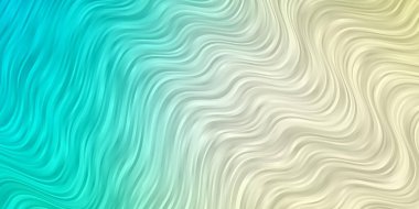 Açık Mavi, eğrili yeşil vektör düzeni.