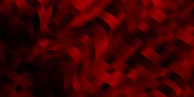 Koyu kırmızı, kıvrımlı çizgileri olan sarı vektör deseni.