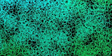 Soyut şekilli koyu yeşil vektör şablonu. Basit gradyan şekilli renkli bir çizim. İşiniz için akıllı tasarım.