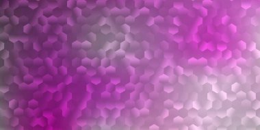 Açık pembe, renkli altıgenli sarı vektör dokusu. Renkli basit altıgenli yaratıcı bulanık arkaplan. Web sitesi poster & afiş tasarımı.