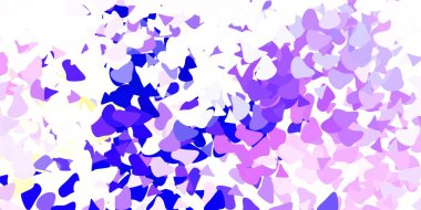 Açık mavi, soyut şekilli kırmızı vektör deseni. Gradyan rastgele formlarla modern soyut illüstrasyon. Cep telefonları için arka plan.