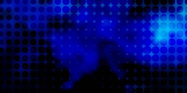 Açık Mavi, daireli yeşil vektör düzeni.