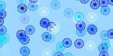 Açık pembe, daire şekilli mavi vektör düzeni. Renkli damlaları olan soyut parlak bir illüstrasyon. İş ilanları için şablon.