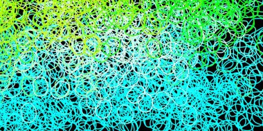 Koyu mavi, soyut şekilli yeşil vektör deseni. Basit bir şekilde gradyan olan renkli soyut biçimler. Duvar kağıdı seti için zarif tasarım.