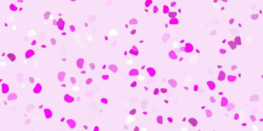 Soyut şekilli açık pembe vektör şablonu. Gradyan rastgele formlarla modern soyut illüstrasyon. Web siteniz için basit illüstrasyon.