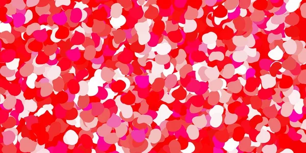 Светло Розовый Красный Векторный Фон Случайными Формами Простой Дизайн Абстрактном — стоковый вектор