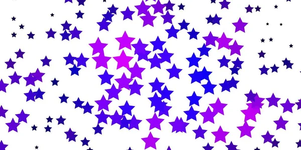 Layout Vetor Roxo Escuro Com Estrelas Brilhantes — Vetor de Stock