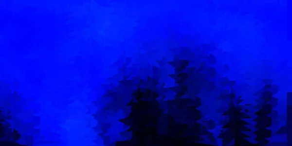 Темно Синій Вектор Градієнтне Компонування Багатокутника Ілюстрація Розбитому Скляному Стилі — стоковий вектор