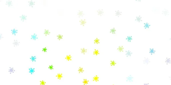 Sfondo Vettoriale Multicolore Chiaro Con Simboli Del Virus Illustrazione Astratta — Vettoriale Stock