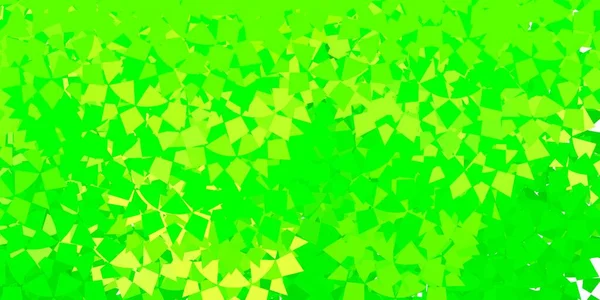 Ljusgrönt Gult Vektormönster Med Polygonala Former Magnifik Abstrakt Illustration Med — Stock vektor