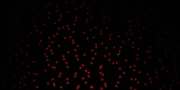 Fundo Vetor Vermelho Escuro Com Estrelas Coloridas — Vetor de Stock