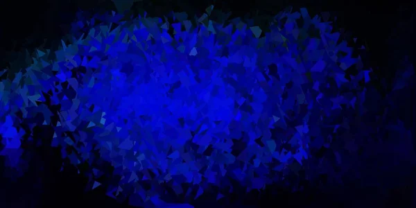 Azul Oscuro Verde Vector Abstracto Triángulo Textura Ilustración Decorativa Colorida — Vector de stock