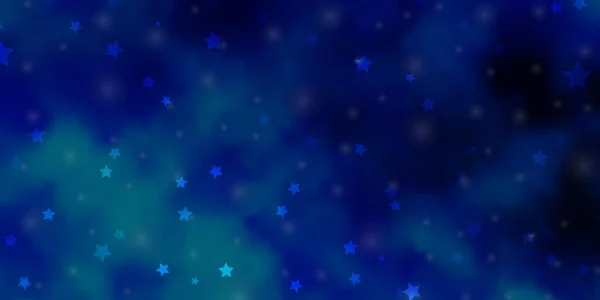 Fond Vectoriel Bleu Clair Avec Des Étoiles Colorées — Image vectorielle