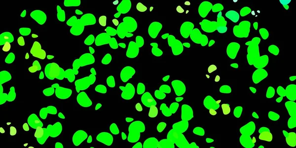 Темно Зелений Жовтий Векторний Фон Випадковими Формами Ілюстрація Різнокольоровими Формами — стоковий вектор