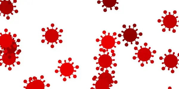 インフルエンザの兆候がある明るい緑 赤のベクトルテンプレート 感染フォームと抽象的なスタイルでシンプルなデザイン バイオハザード警告のための設計 — ストックベクタ