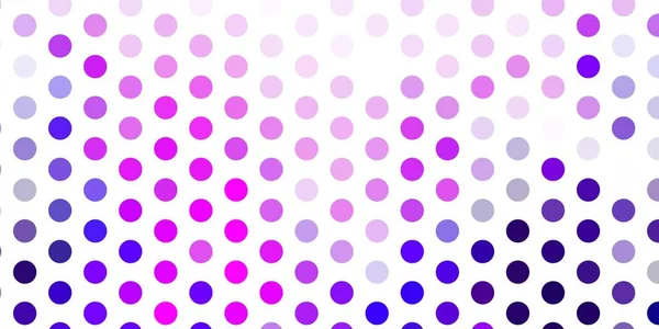 円のある薄い紫色のベクトルテンプレート 自然のスタイルでグラデーションドットとカラフルなイラスト 小冊子やチラシの模様 — ストックベクタ