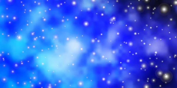 Ljus Lila Vektor Bakgrund Med Färgglada Stjärnor — Stock vektor