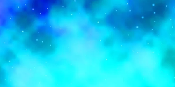 Light Blue Векторний Шаблон Неоновими Зірками — стоковий вектор