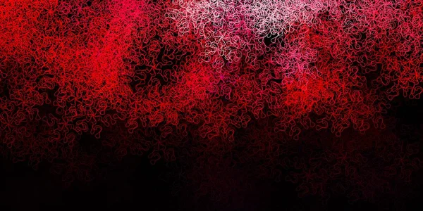 Dark Pink Red Vector Background Bent Lines Abstract Gradient Illustration — Stock Vector