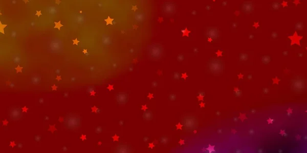 Světle Modrá Červená Vektorová Textura Krásnými Hvězdami — Stockový vektor