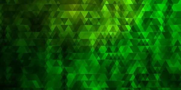 Светло Зеленый Векторный Фон Линиями Треугольниками Красочная Иллюстрация Треугольниками Простом — стоковый вектор