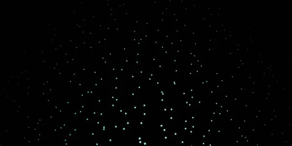 Azul Oscuro Diseño Vector Verde Con Estrellas Brillantes — Vector de stock