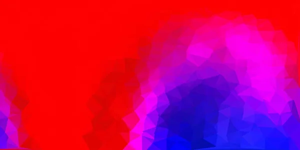 Azul Claro Vector Rojo Fondo Triángulo Abstracto Ilustración Abstracta Colorida — Archivo Imágenes Vectoriales