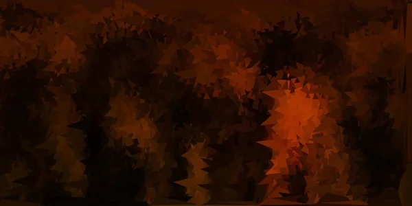 Темно Оранжевый Векторный Треугольник Красочная Абстрактная Иллюстрация Градиентными Треугольниками Предпосылки — стоковый вектор
