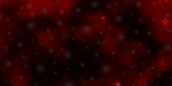 Fondo Vectorial Rojo Oscuro Con Estrellas Coloridas — Archivo Imágenes Vectoriales