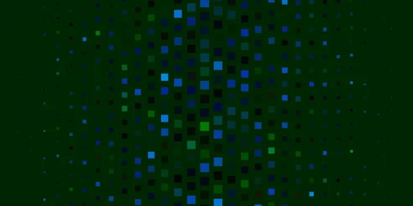 Ljusblå Grön Vektor Mönster Fyrkantig Stil — Stock vektor