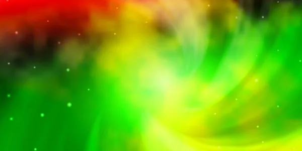 Licht Multicolor Vektor Hintergrund Mit Bunten Sternen — Stockvektor