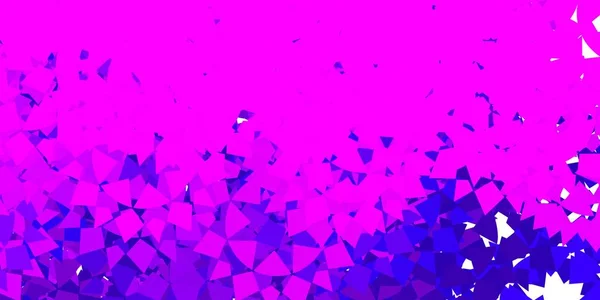 Fundo Vetorial Roxo Escuro Com Triângulos Ilustração Abstrata Magnífica Com — Vetor de Stock