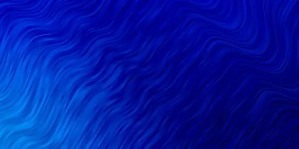 Heller Blauer Vektorhintergrund Mit Kurven — Stockvektor